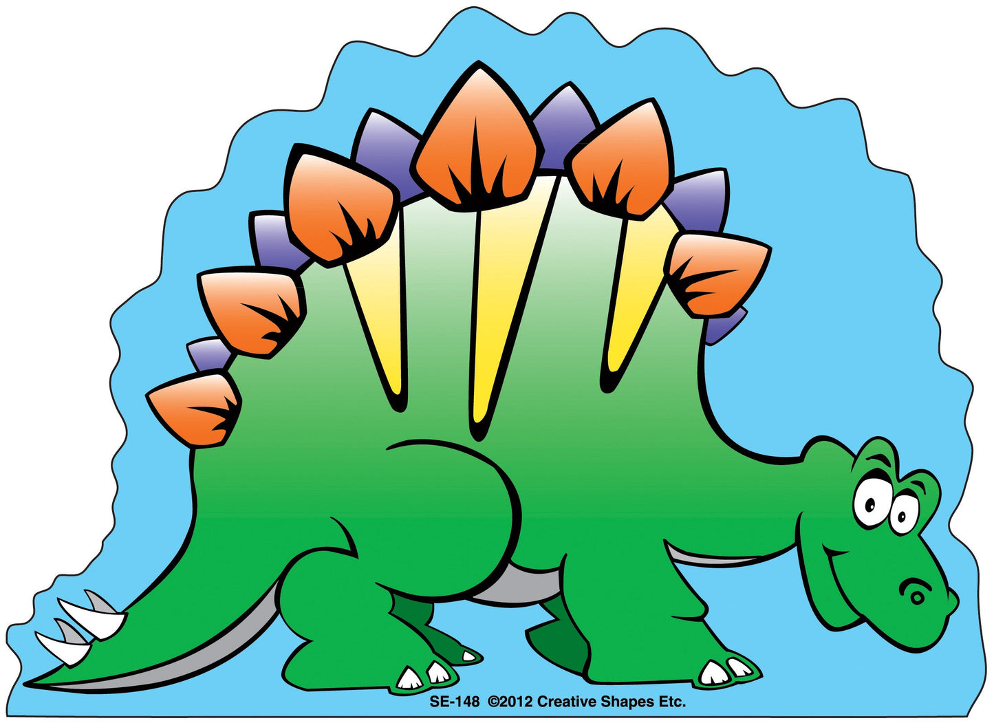 SHAPES ETC. Large Notepad - Stegosaurus